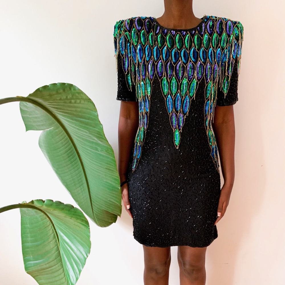 Vintage Scala Sequin/ beaded Dress